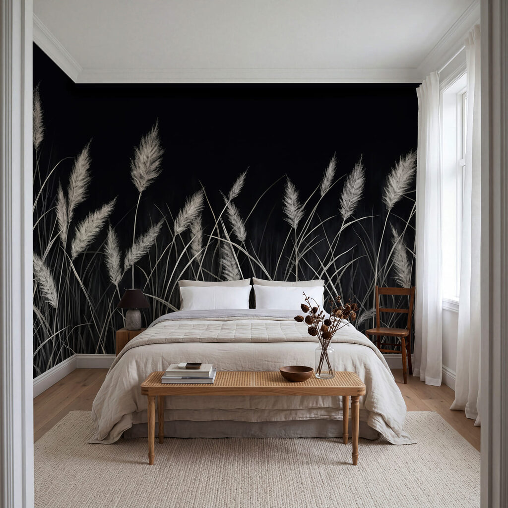 Απαλά χόρτα σε σκοτεινό περιβάλλον Απαλά χόρτα σε σκοτεινό περιβάλλον
