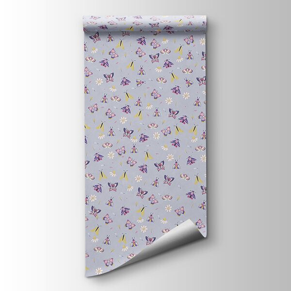 Pattern of butterflies and flowers Pattern of butterflies and flowers