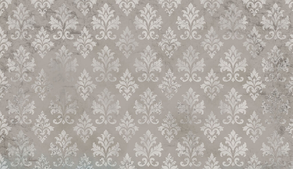 Wallpaper with white fleur-de-lis