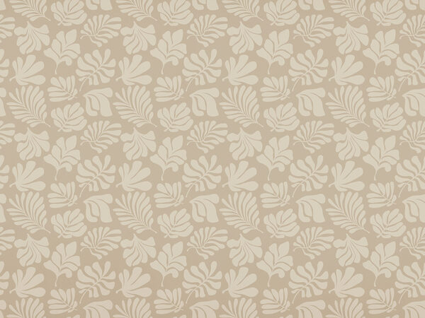 Pattern of leaves on a beige background