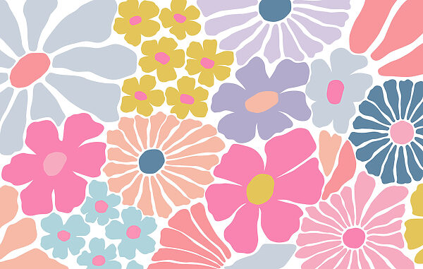 Colorful flower pattern Colorful flower pattern