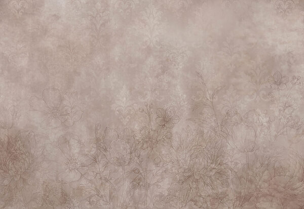 Soft floral patterns on muted background Soft floral patterns on muted background