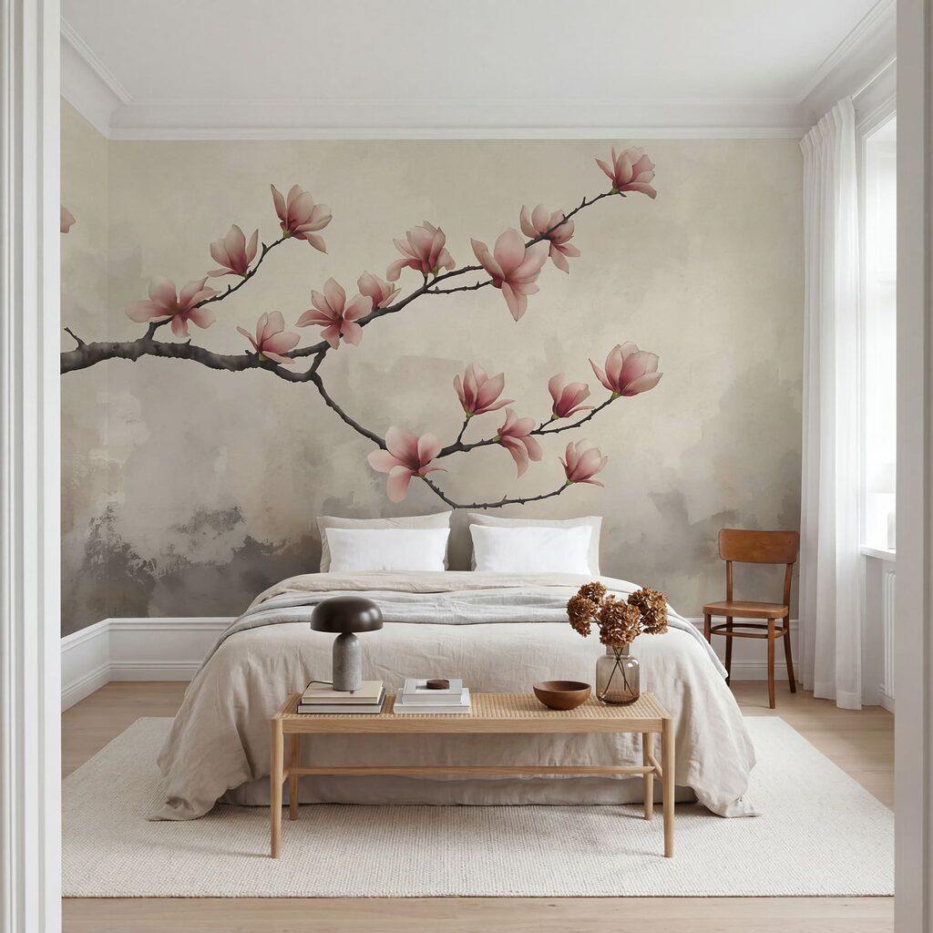 Κλαδί με ροζ λουλούδια Κλαδί με ροζ λουλούδια