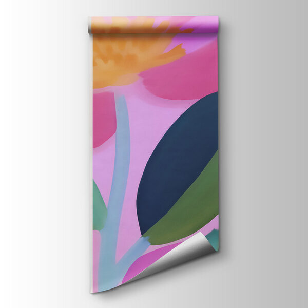 Colorful flowers and leaves