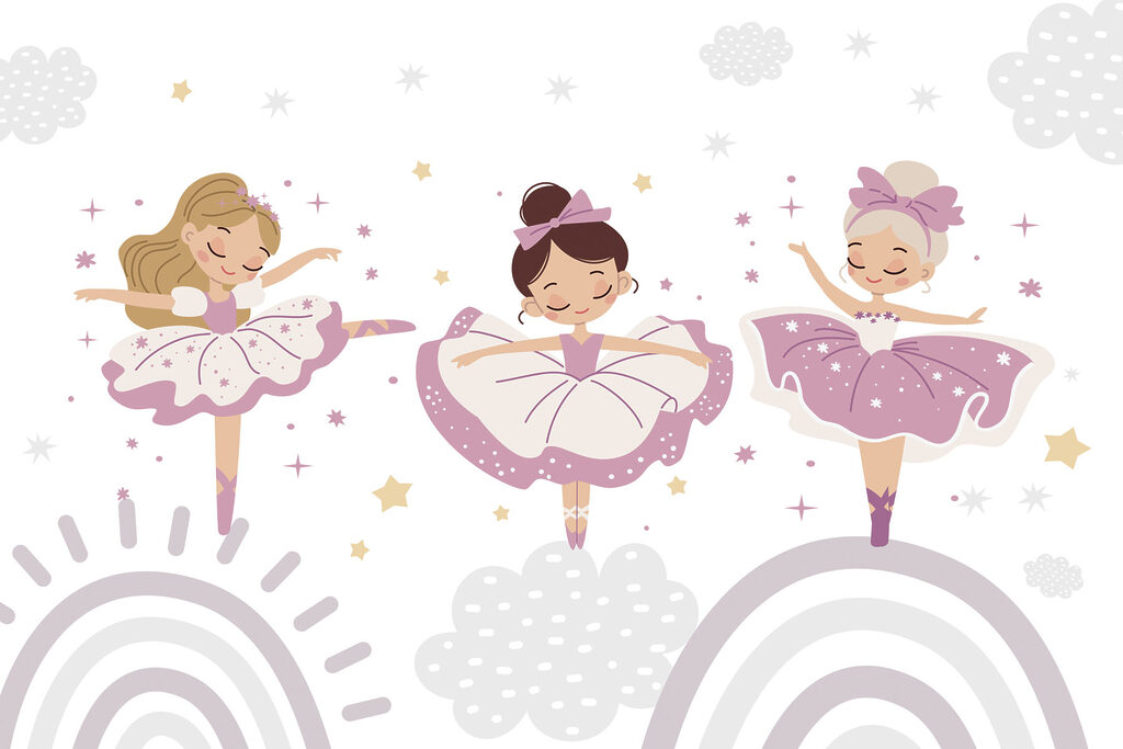 Group of girls in purple tutu