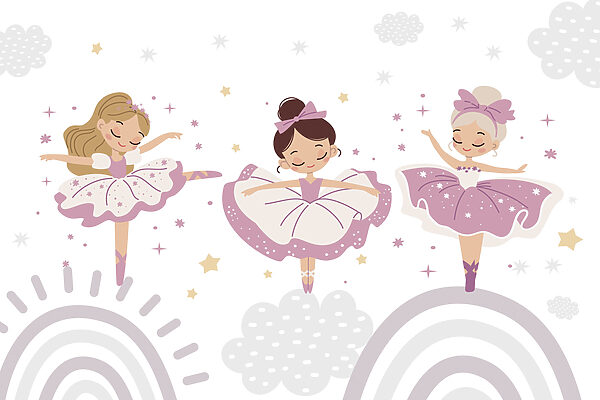 Group of girls in purple tutu