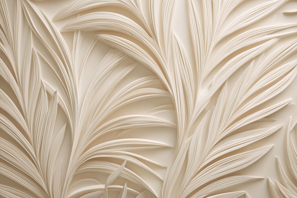 Elegant leaf patterns in soft tones Elegant leaf patterns in soft tones