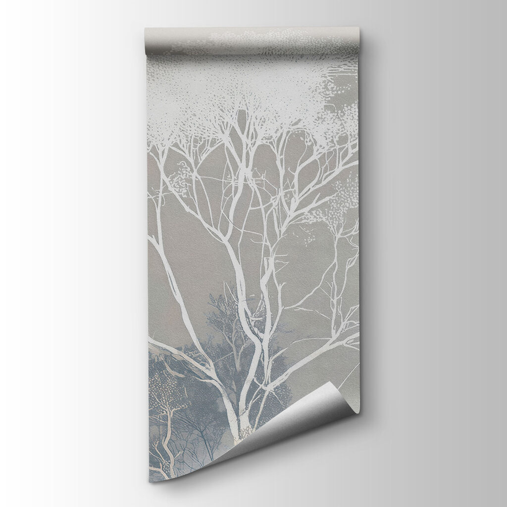 Group of trees with fog