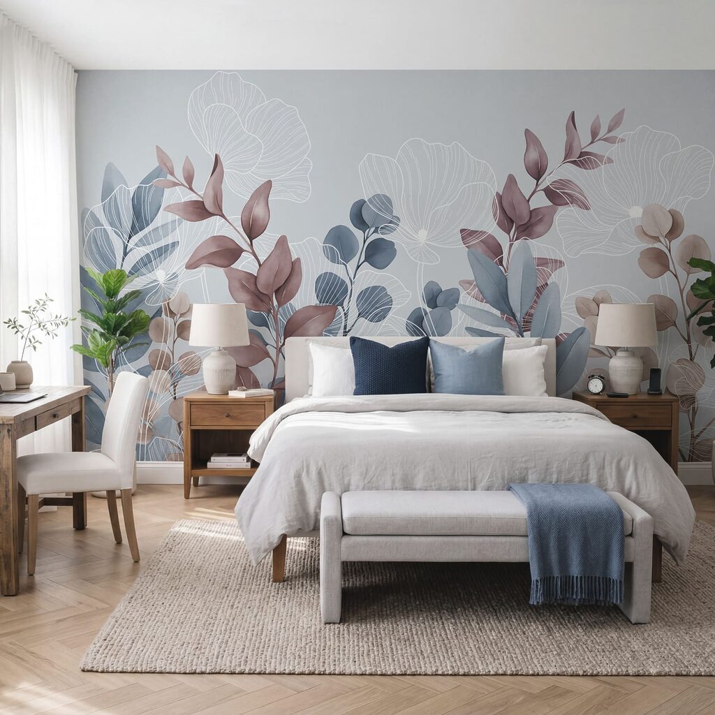 Κομψό floral σχέδιο με απαλές αποχρώσεις Κομψό floral σχέδιο με απαλές αποχρώσεις