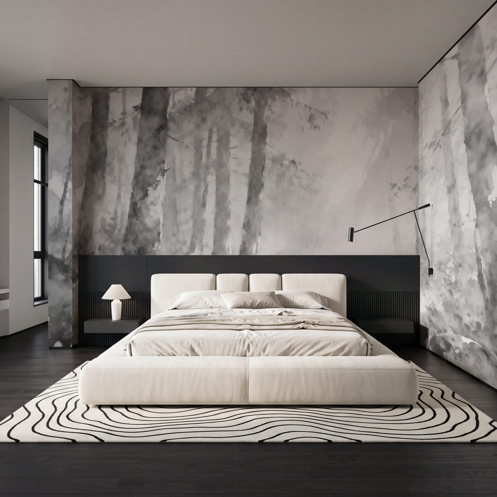 Ποτάμι με βράχια στη μέση ενός δάσους Ποτάμι με βράχια στη μέση ενός δάσους